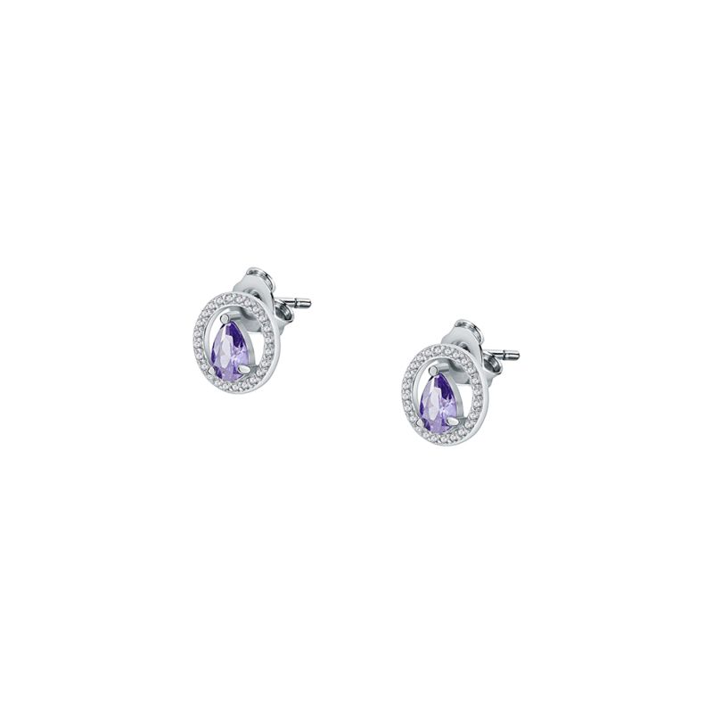 Boucles d'oreilles CLEOR pour femme en Argent 925/1000 serti de zircon - 0.002 g - taille : #null# - Z0154497