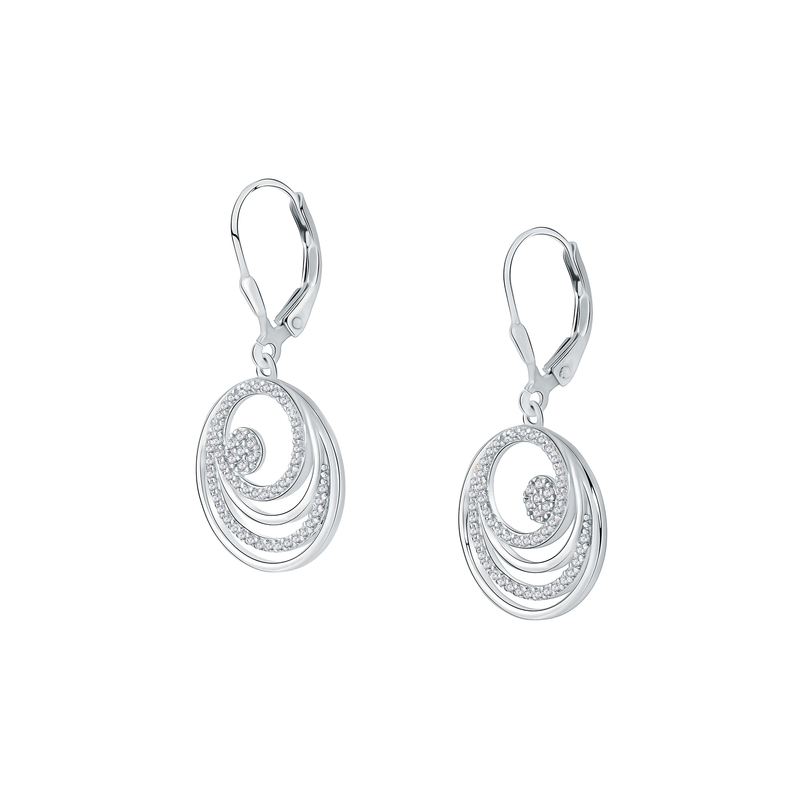 Boucles d'oreilles CLEOR pour femme en Argent 925/1000 serti de zircon - 0.005 g - taille : #null# - Z0159162