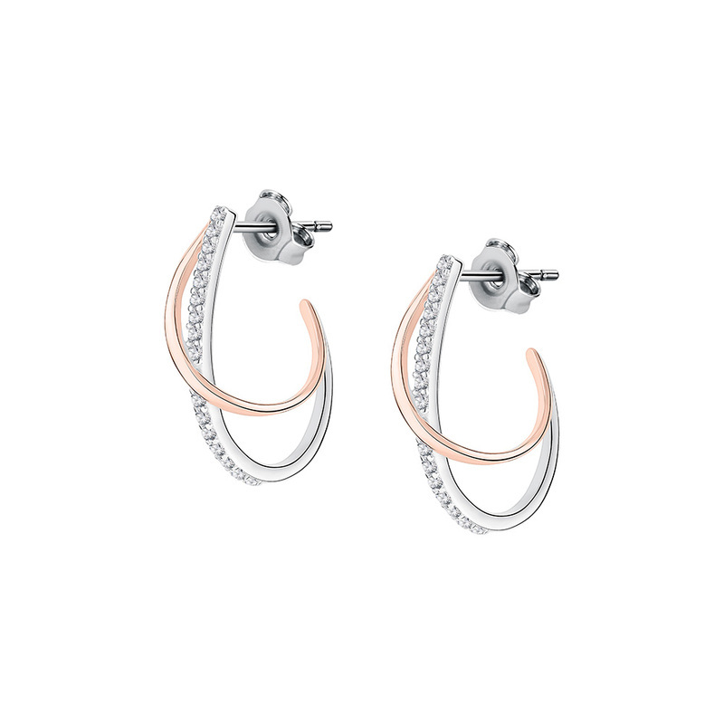 Boucles d'oreilles CLEOR pour femme en Argent 925/1000 serti de zircon  - 0.002 g  - Z0159190