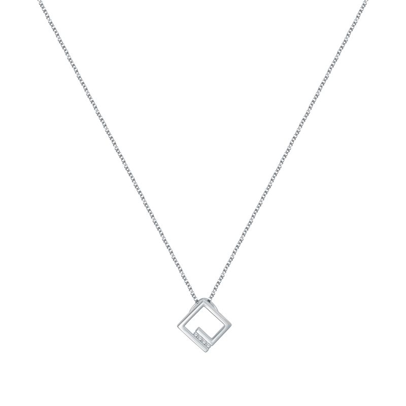 Collier CLEOR pour femme en Argent 925/1000 serti de zircon - 0.003 g - taille : 403CM - Z0157893
