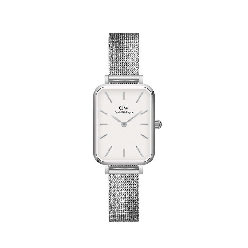 Montre DANIEL WELLINGTON pour femme en AcierAcier de forme Rectangulaire, couleur : BLANC, fonctionnalités : 3 ATM - taille : #null# - DW00100438