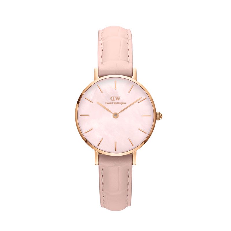 Montre DANIEL WELLINGTON pour femme en AcierAcier en forme de rond de forme Rond, couleur : ROSE, fonctionnalités : 3 ATM - taille : #null# - DW.DW001