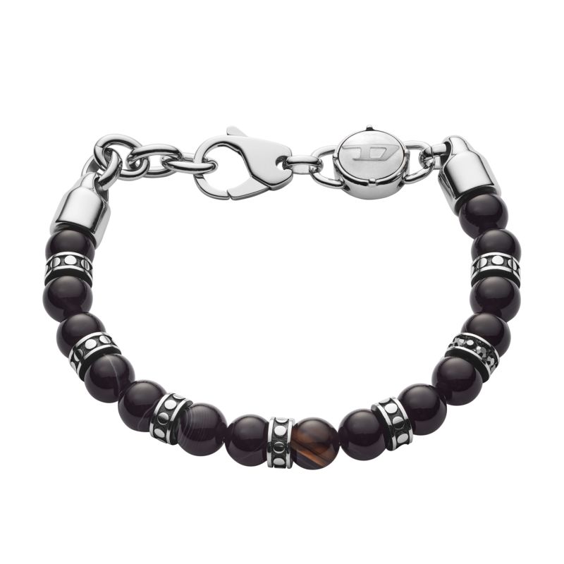 Bracelet DIESEL pour homme en Acier serti d'agate - taille : #null# - DX1163040