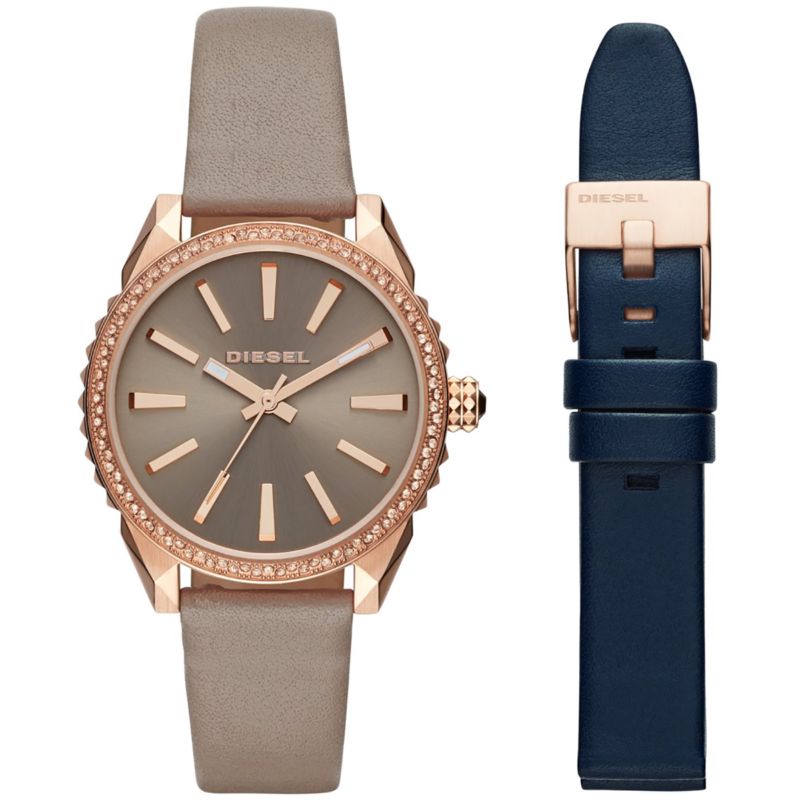 Montre DIESEL pour femme en AcierCuir Véritable, fonctionnalités : 5 ATM - taille : #null# - DZ5563