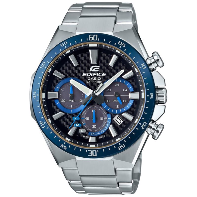 Montre CASIO pour homme en Acier de forme Rond, couleur : Multicouleur, fonctionnalités : 10 ATM - taille : #null# - EFSS520CDB1BUEF