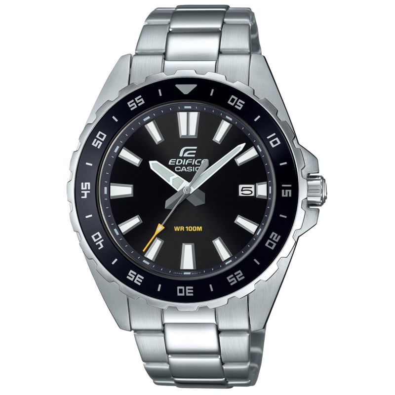 Montre CASIO pour homme en Acier de forme Rond, couleur : NOIR, fonctionnalités : 10 ATM - taille : #null# - EFV-130D-1AVUEF