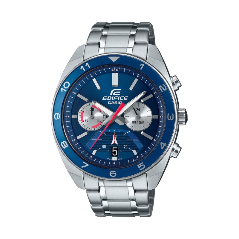 Montre CASIO pour homme en Acier en forme de rond, fonctionnalités : 10 ATM - taille : #null# - EFV-590D-2AVUEF