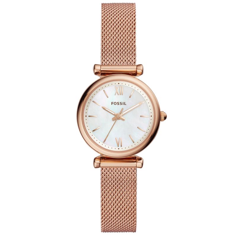 Montre FOSSIL pour femme en AcierAcier en forme de rond de forme Rond, couleur : BLANC, fonctionnalités : 5 ATM - ES4433