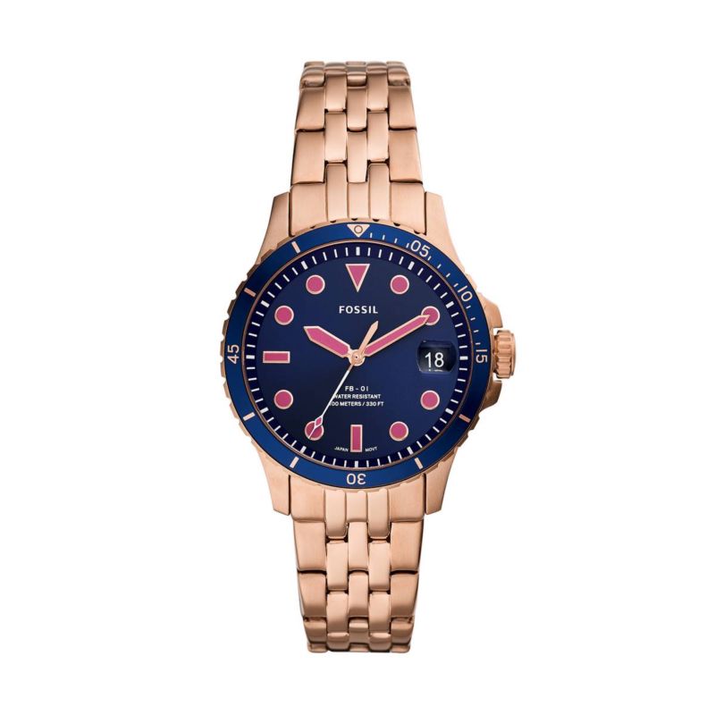 Montre FOSSIL pour femme en Acier en forme de rond, fonctionnalités : 10 ATM - taille : #null# - ES4767