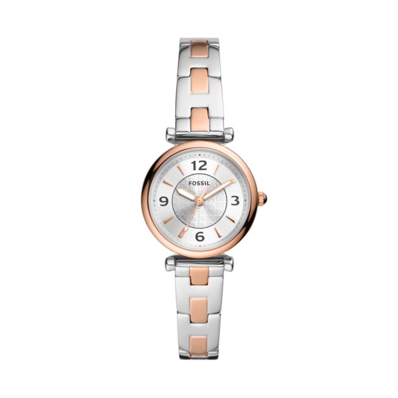 Montre FOSSIL pour femme en AcierAcier en forme de rond de forme Rond, couleur : ARGENT, fonctionnalités : 5 ATM - ES5201