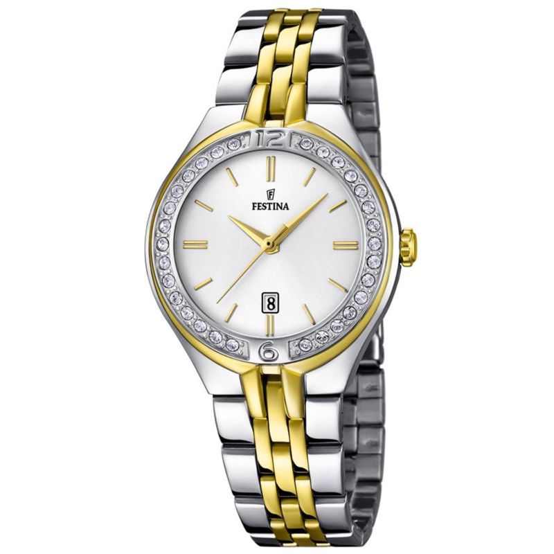 Montre FESTINA pour femme en AcierAcier de forme Rond, couleur : ARGENT, fonctionnalités : 5 ATM - taille : #null# - F16868/1