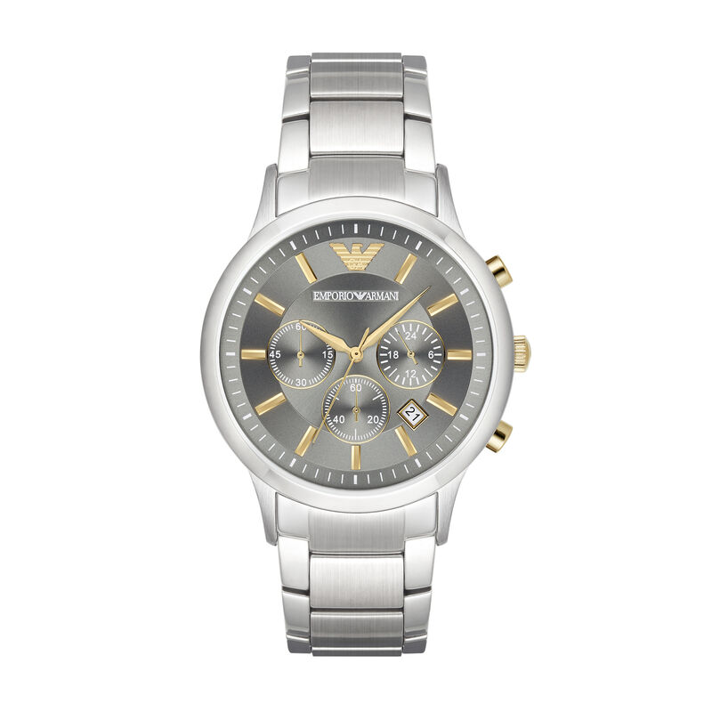 Montre EMPORIO ARMANI pour homme en Acier en forme de round, fonctionnalités : 5 ATM - taille : #null# - AR11047