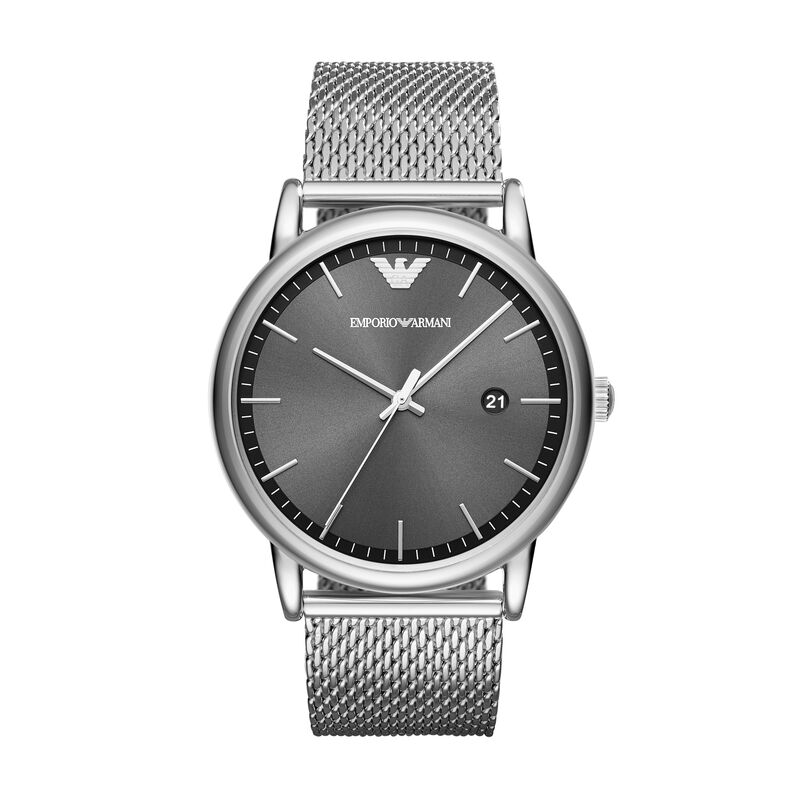 Montre EMPORIO ARMANI pour homme en Acier en forme de round de forme Rond, couleur : MULTICOLORE, MAT, fonctionnalités : 5 ATM - taille : #null# - AR1