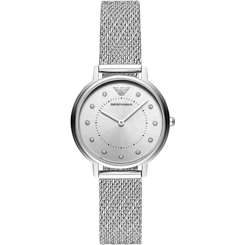 Montre EMPORIO ARMANI pour femme en AcierAcier en forme de rond de forme Rond, couleur : ARGENT, fonctionnalités : 3 ATM - taille : #null# - AR11128