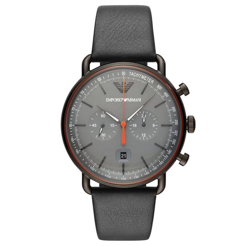 Montre EMPORIO ARMANI pour homme en Acier Inoxydable en forme de rond, fonctionnalités : 5 ATM - AR11168