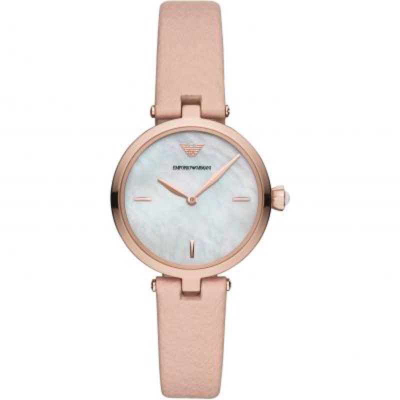 Montre EMPORIO ARMANI pour femme en Cuir en forme de rond, fonctionnalités : 5 ATM - taille : #null# - AR11199