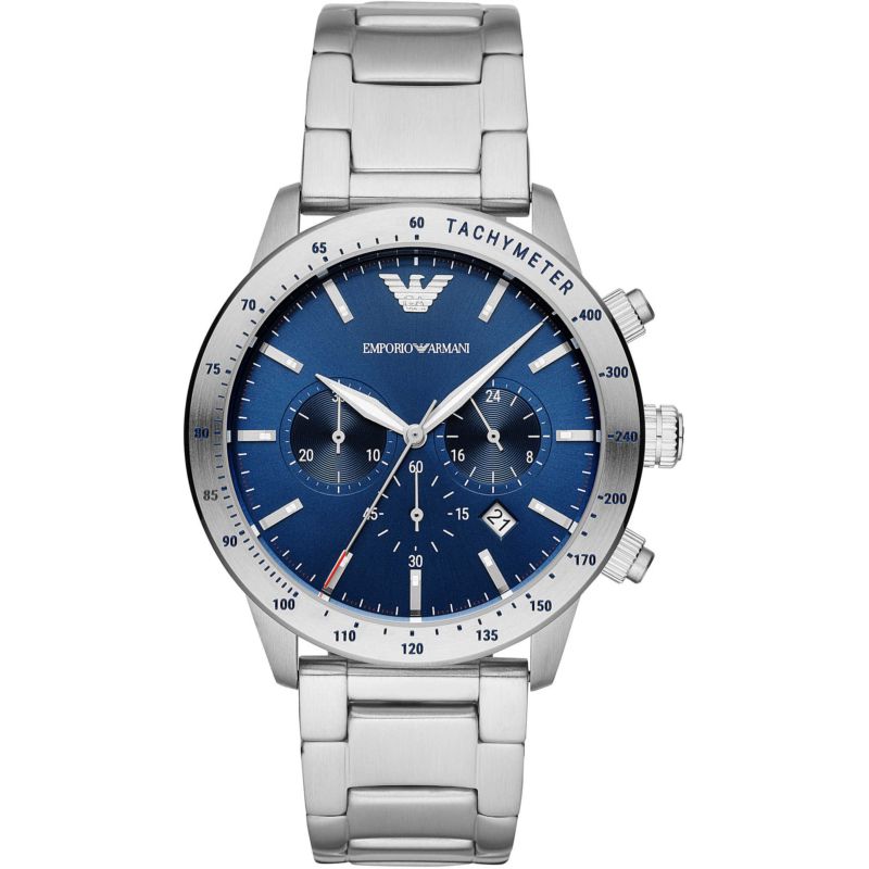 Montre EMPORIO ARMANI pour homme en AcierAcier en forme de rond, fonctionnalités : 3 ATM - taille : #null# - AR11306