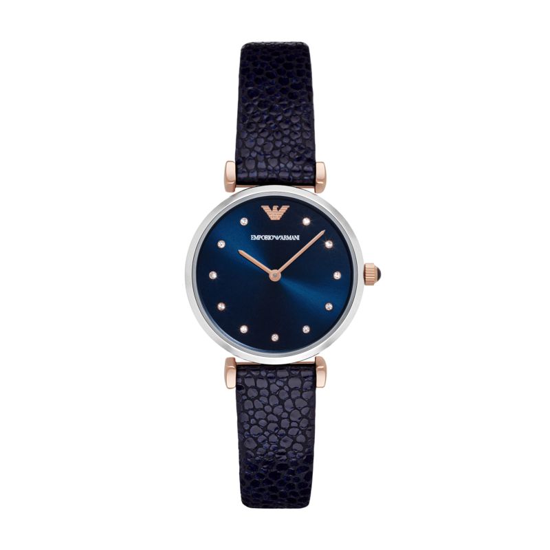 Montre EMPORIO ARMANI pour femme en Acier en forme de round, fonctionnalités : 3 ATM - taille : #null# - AR1989