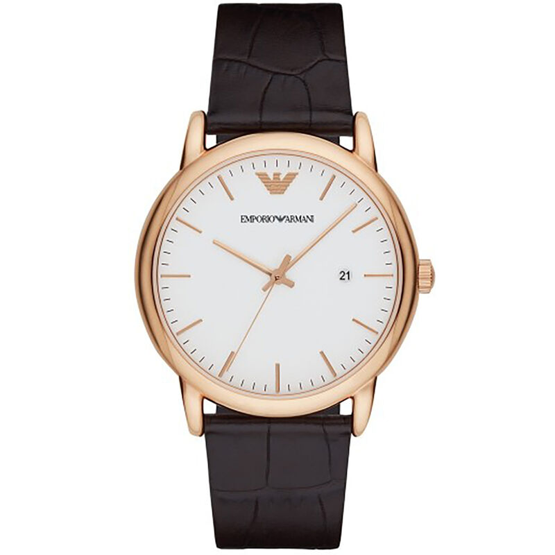 Montre EMPORIO ARMANI pour homme en AcierCuir Véritable, fonctionnalités : 5 ATM - AR2502