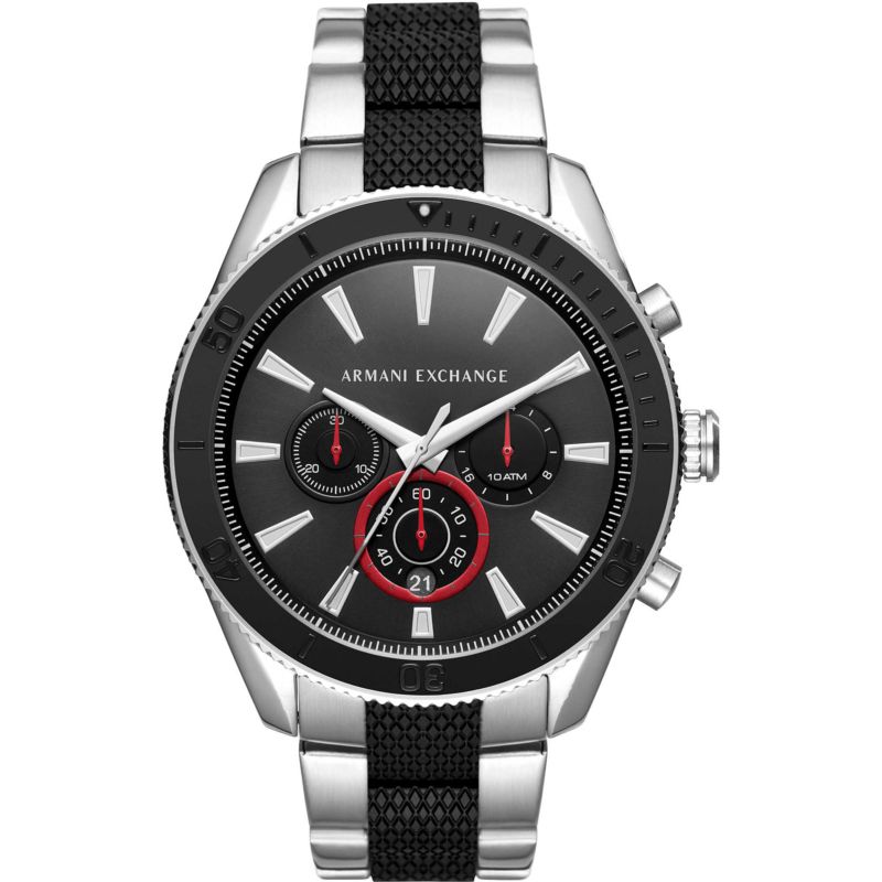 Montre ARMANI EXCHANGE pour homme en AcierAcier en forme de rond, fonctionnalités : 10 ATM - taille : #null# - AX1813