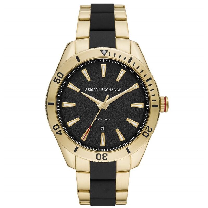Montre ARMANI EXCHANGE pour homme en AcierAcier en forme de rond, fonctionnalités : 10 ATM - AX1825