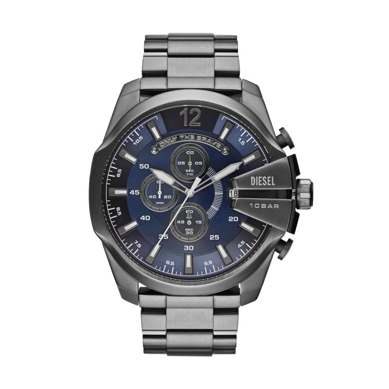 Montre DIESEL pour homme en AcierAcier en forme de round de forme Rond, couleur : BLEU, BRILLANT, fonctionnalités : 10 ATM - taille : #null# - DZ4329