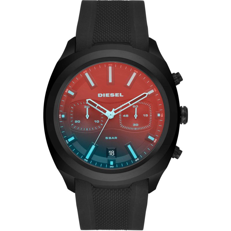 Montre DIESEL pour homme en AcierSilicium en forme de rond, fonctionnalités : 5 ATM - taille : #null# - DZ4493