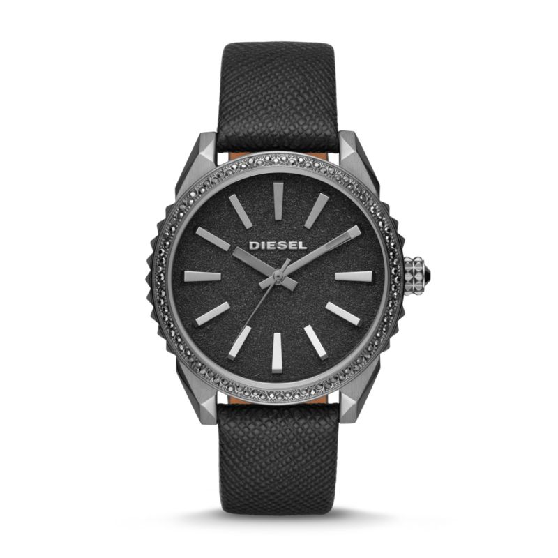 Montre DIESEL pour femme en AcierCuir Véritable en forme de round, fonctionnalités : 5 ATM - taille : #null# - DZ5533