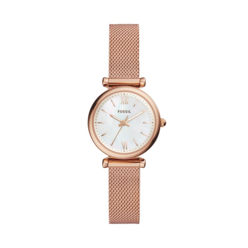 Montre FOSSIL pour femme en AcierAcier en forme de rond de forme Rond, couleur : BLANC, fonctionnalités : 5 ATM - taille : #null# - ES4433