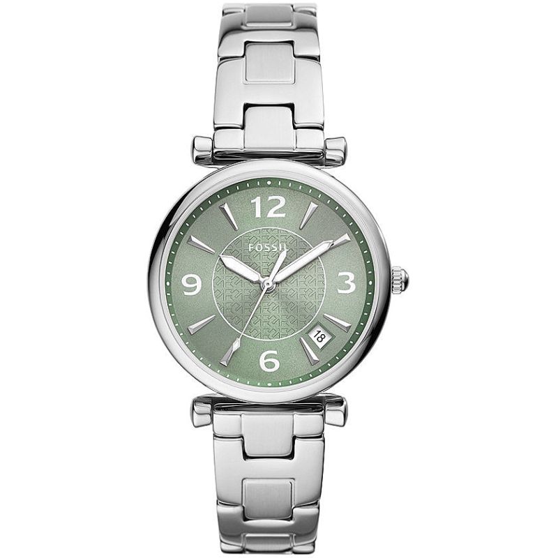 Montre FOSSIL pour femme en Acier en forme de rond de forme Rond, couleur : VERT, fonctionnalités : 5 ATM - taille : #null# - ES5157