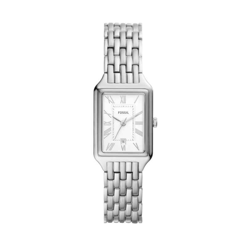 Montre FOSSIL pour femme en AcierAcier en forme de rectangulaire de forme Rectangulaire, couleur : ARGENT, fonctionnalités : 5 ATM - taille : #null# -