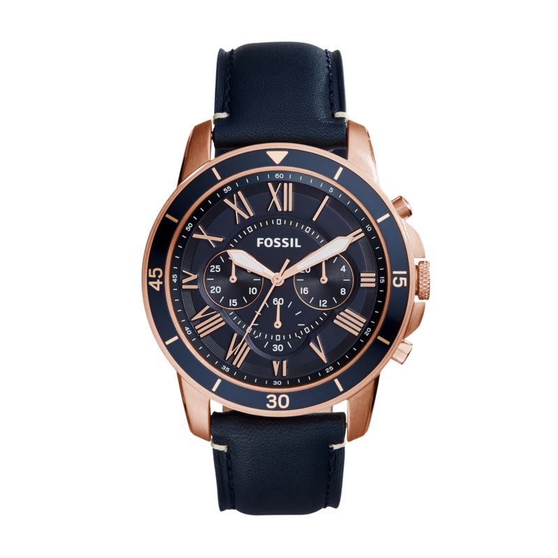 Montre FOSSIL pour homme en Acier en forme de round, fonctionnalités : 5 ATM - taille : #null# - FS5237