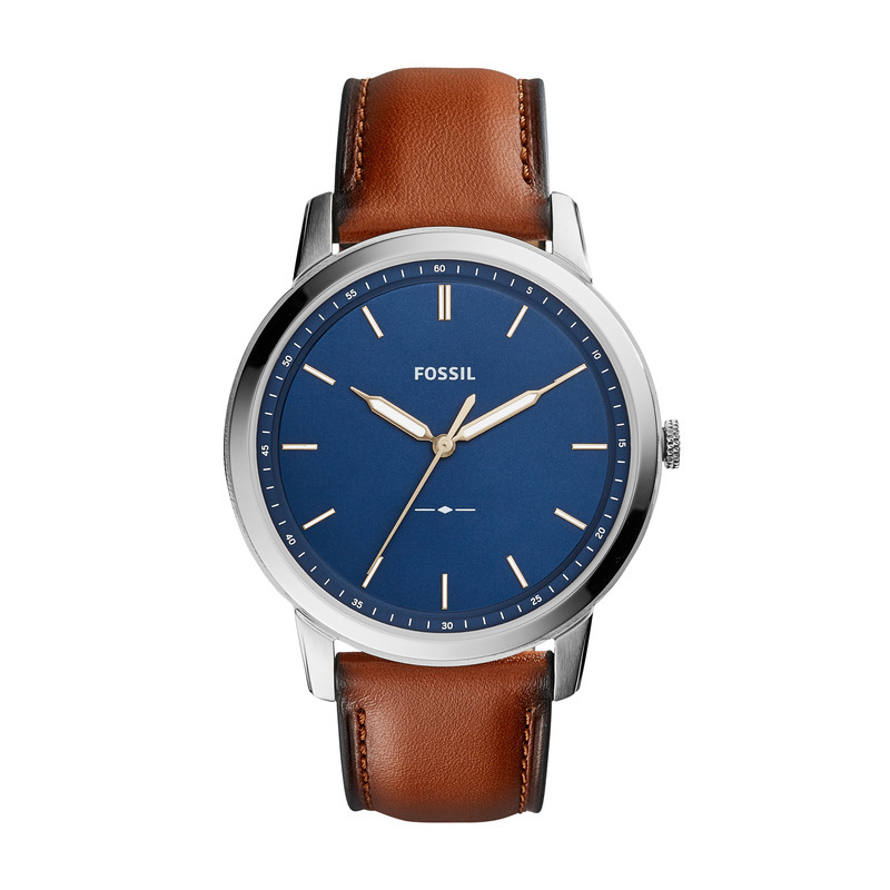 Montre FOSSIL pour homme en AcierAcier en forme de round de forme Rond, couleur : BLEU, fonctionnalités : 5 ATM - FS5304