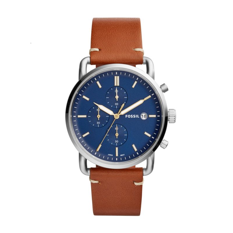 Montre FOSSIL pour homme en Acier en forme de rond, fonctionnalités : 5 ATM - taille : #null# - FS5401