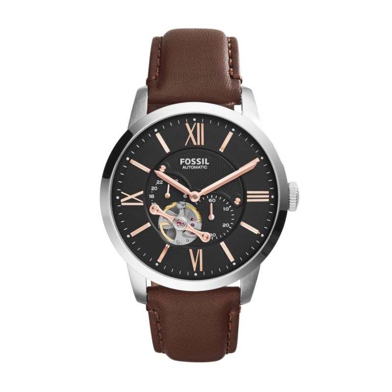 Montre FOSSIL pour homme en AcierCuir Véritable en forme de round, fonctionnalités : 5 ATM - taille : #null# - ME3061