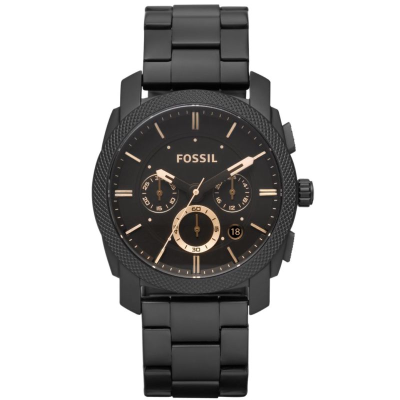 Montre FOSSIL pour homme en AcierAcier en forme de rond de forme Rond, couleur : NOIR, fonctionnalités : 5 ATM - taille : #null# - FS4682IE