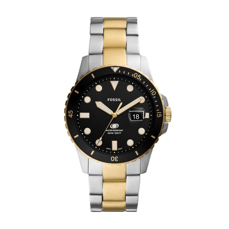 Montre FOSSIL pour homme en AcierAcier en forme de rond de forme Rond, couleur : NOIR, fonctionnalités : 10 ATM - taille : #null# - FS5951