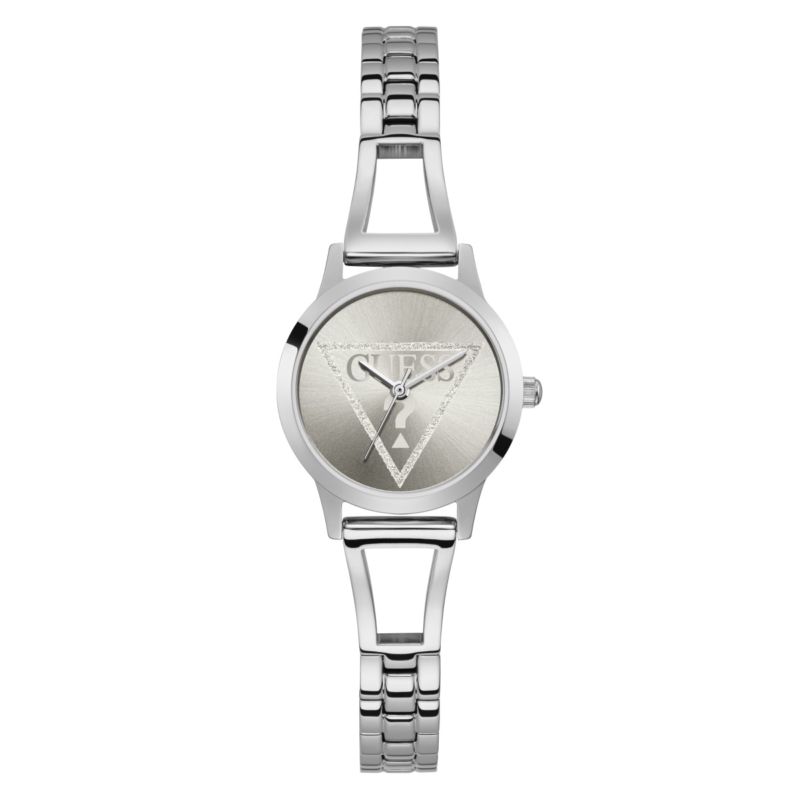 Montre GUESS pour femme en AcierAcier en forme de rond de forme Rond, couleur : ARGENT, fonctionnalités : 30ATM - taille : #null# - GW0002L1