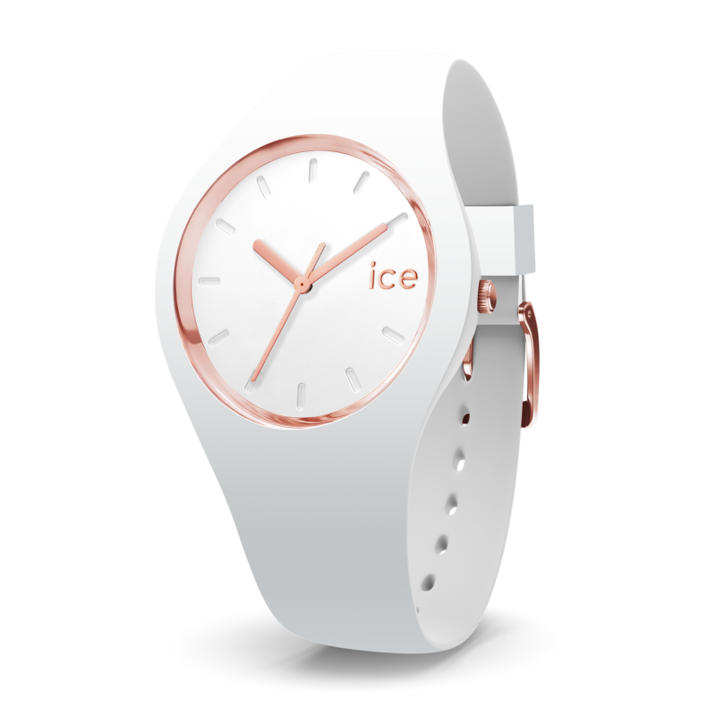 Montre ICE-WATCH pour femme en Silicium en forme de rond de forme Rond, couleur : BLANC, fonctionnalités : 10 ATM - taille : #null# - 000977