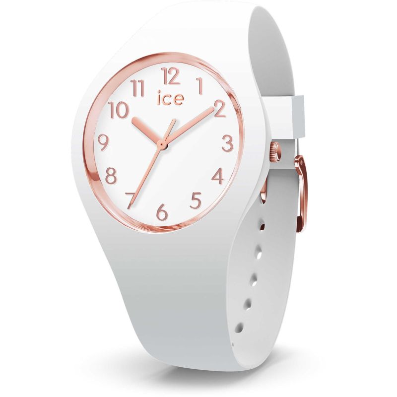 Montre ICE-WATCH pour femme en Silicium de forme Rond, couleur : BLANC, fonctionnalités : 10 ATM - taille : #null# - 015343