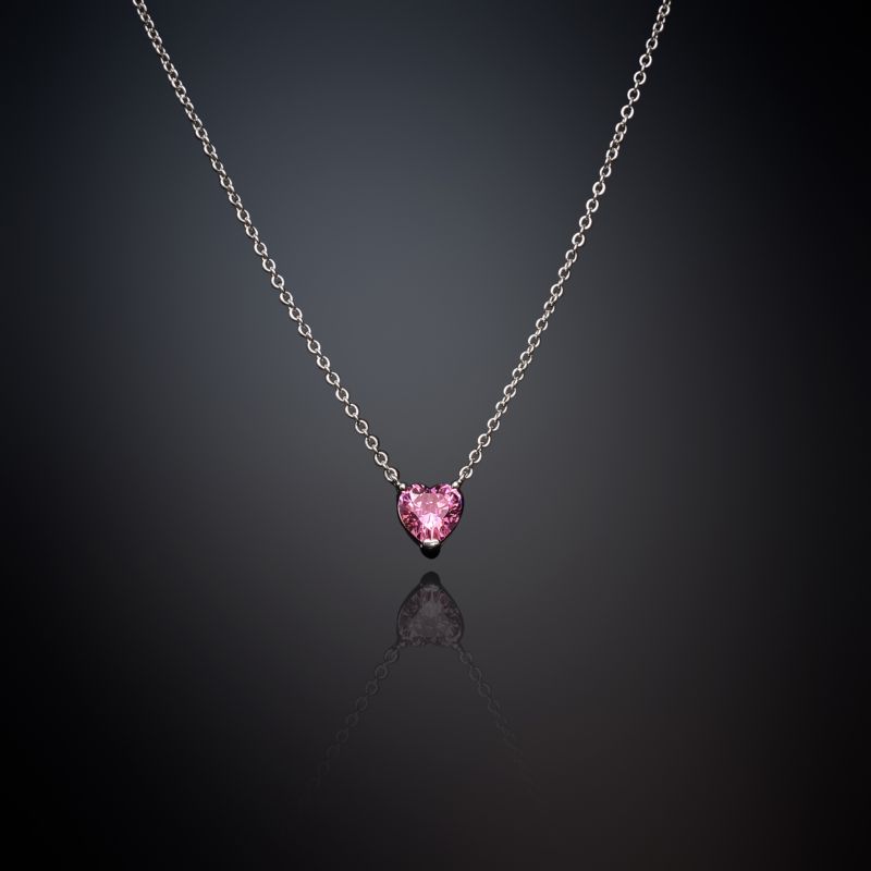 Collier CHIARA FERRAGNI pour femme en Laiton serti de zircon en forme de cœur - 0.005 g - taille : 384CM - J19AUV07