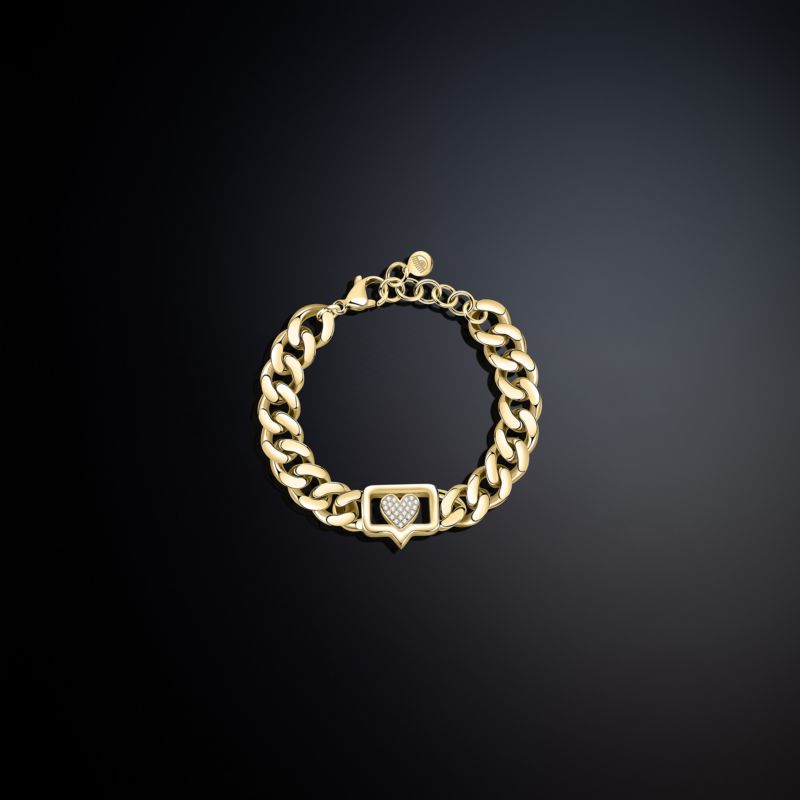 Collier CHIARA FERRAGNI pour femme en Laiton serti de zircon - 0.029 g - taille : 165+30mm - J19AUW10