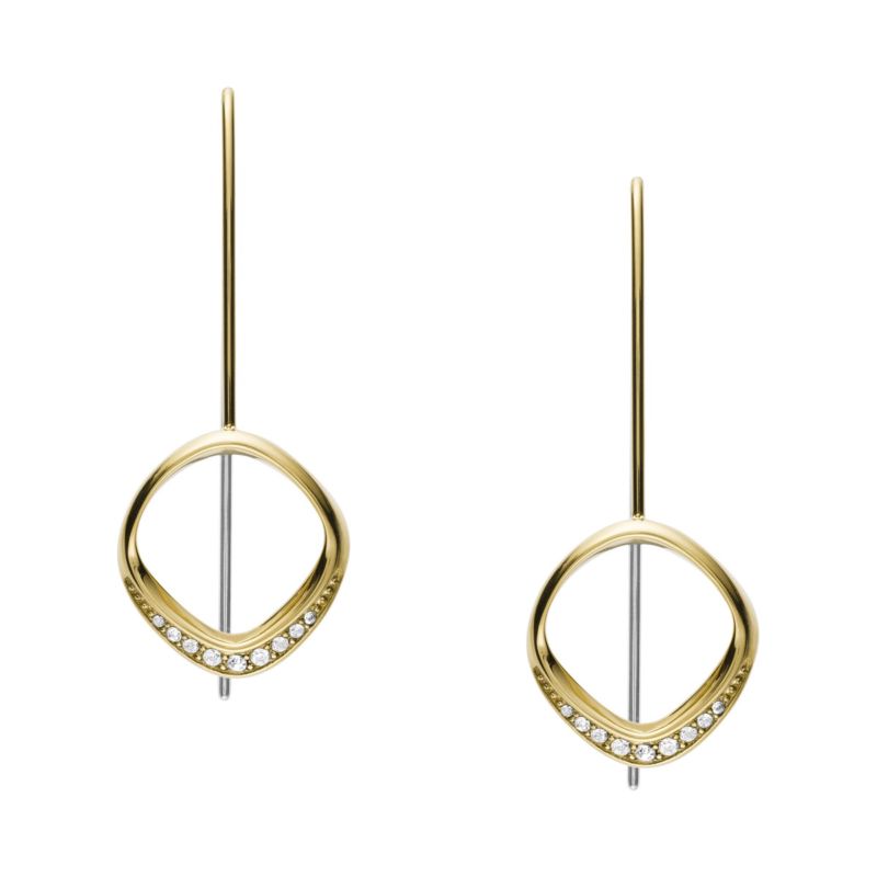 Boucles d'oreilles FOSSIL pour femme en Acier serti de cristal - taille : #null# - JF03199998