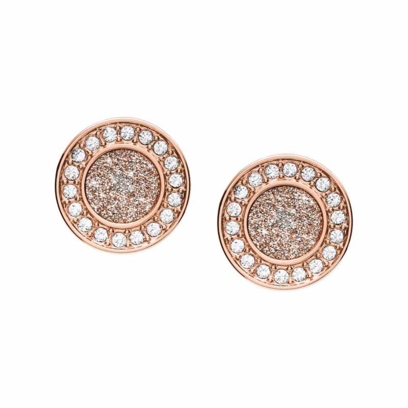 Boucles d'oreilles FOSSIL pour femme en Acier serti d'oxyde - taille : #null# - JF03263791