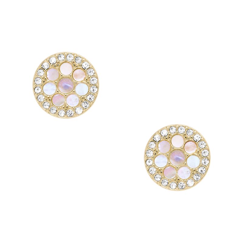 Boucles d'oreilles FOSSIL pour femme en Acier serti de nacre - JF04344710