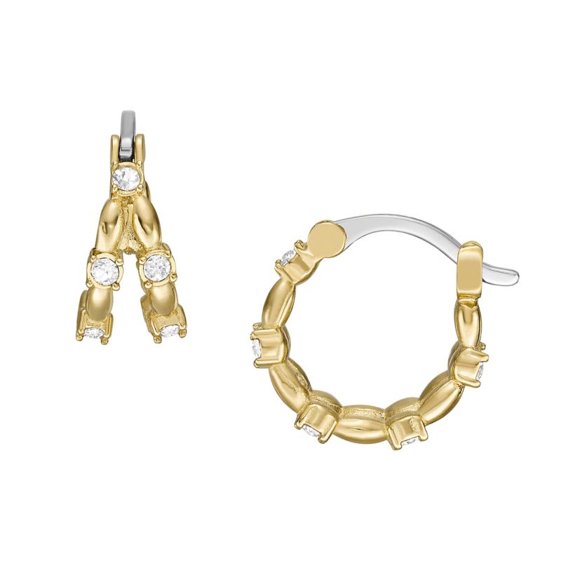 Boucles d'oreilles FOSSIL pour femme en Acier serti de verre - taille : #null# - JF04376710