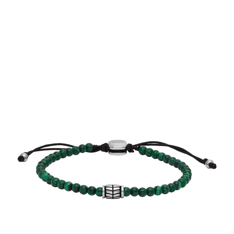 Bracelet FOSSIL pour homme en Acier serti de malachite - taille : #null# - JF04415040