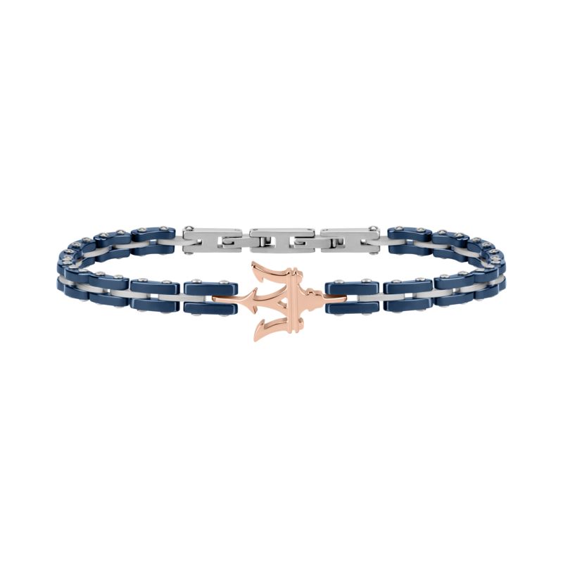 Bracelet MASERATI pour homme en Acier serti de céramique - 0.020 g - taille : 22CM - JM219AQH14