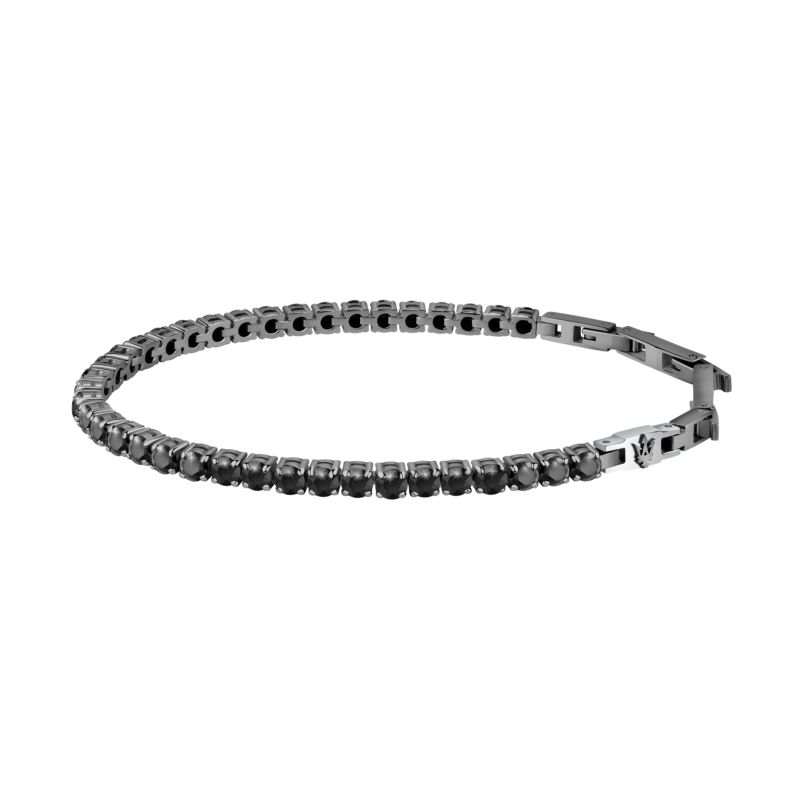 Bracelet MASERATI pour homme en Acier serti de zircon - 0.015 g - taille : 22CM - JM222AVC06