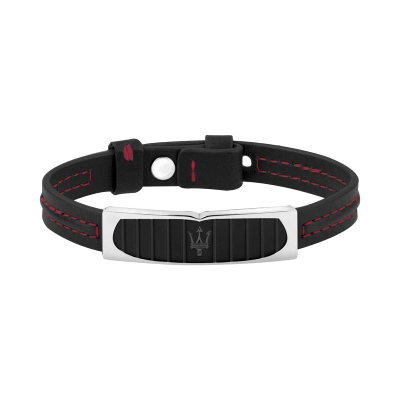 Bracelet MASERATI pour homme en Cuir - 0.022 g - taille : 25CM - JM417AKV05